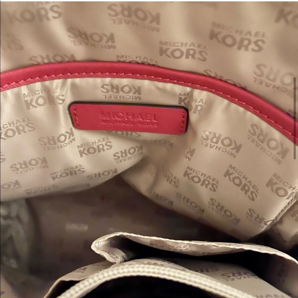 Michael Kors Emmy small backpack floral pink